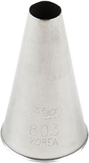 Ateco # 803 - Plain Pastry Tip .31'' Opening Diameter- Stainless Steel