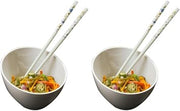 American Metalcraft MELSL52 Endurance Melamine 5" Angled Round Bowl, 11-Ounce, White (Pack of 2)