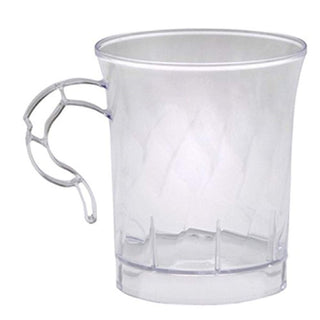 WNA CWM8192 Classicware Plastic Coffee Mug, 8 oz., Clear (Pack of 192)