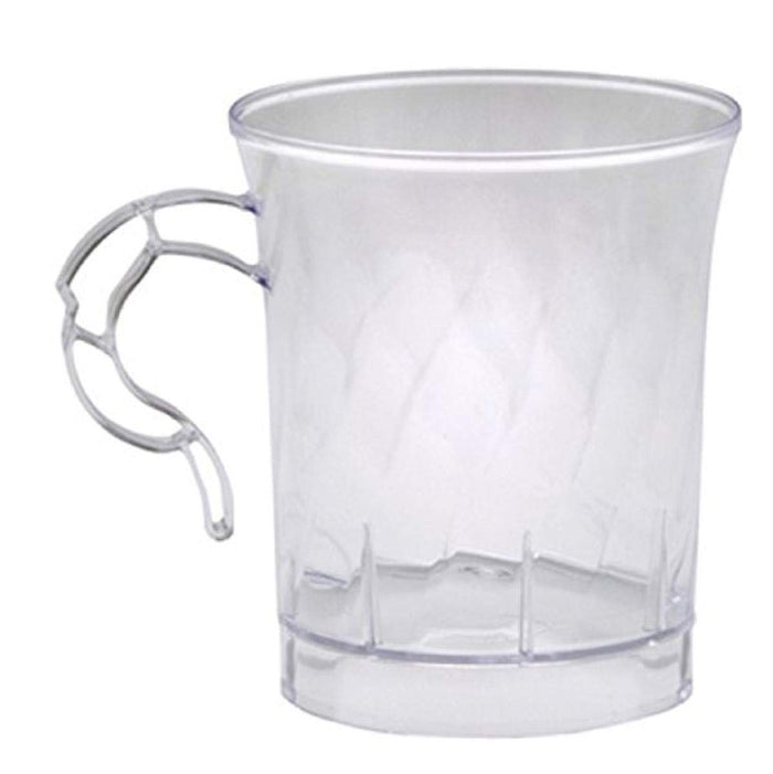 WNA CWM8192 Classicware Plastic Coffee Mug, 8 oz., Clear (Pack of 192)