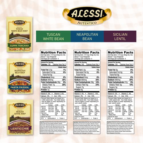 Alessi Variety / 2 Ounce (Pack of 3) / 1 Dry Soup Mixes