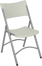 Global Industrial Blow Molded Resin Folding Chair, Gray, Lot of 4