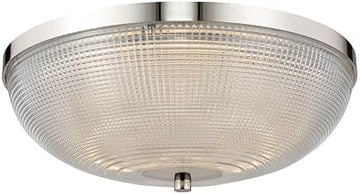 512142PN Portland Flush Mount, 1-Light LED 20 Watts, Polished Nickel