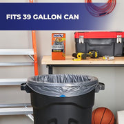 Hefty 30 Count (Pack of 1) / Gray / 39.0 gallons Trash Bags
