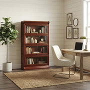 Starlight Canyon Home Solid Wood Barrister Bookcase with Beveled Glass Doors, Tall Bookshelf with Storage for Home Office, Michael's Cherry - image 3