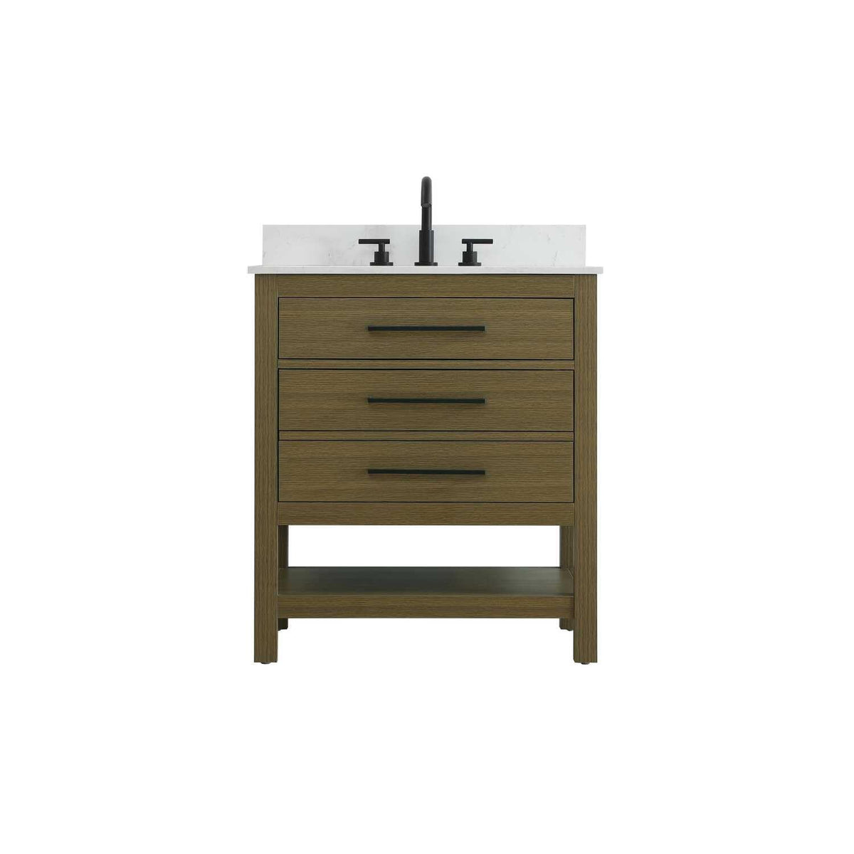 Karson Bathroom Vanity Chestnut Brown by Lighting Design – Wood, Chestnut Brown, Model VF60530MCB-BS
