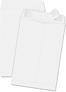 Quality Park 6-1/2 x 9-1/2 Catalog Mailing Envelopes, Redi-Strip Self Seal Closure, 28 lb White Wove Paper, 100 per Box (QUA44334)