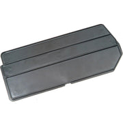 Quantum Conductive Divider - For Use With Conductive Ultra Stack Bin by QUANTUM STORAGE SYSTEMS – 15"L x 7.5"H, Plastic, Black, Model DUS255CO