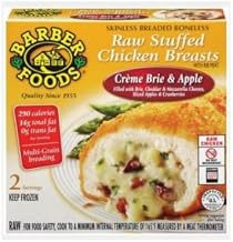 Barber Foods Creme Brie and Apple Stuffed Chicken Breast, 6 Ounce -- 20 per case.
