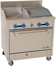 F330-18-1.5RB Gas 36" Range w/ Griddle & Char Broiler