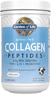 Garden of Life Grass Fed Collagen Powder, Unflavored, 14 Servings, 9.87 Ounce (Pack of 6)