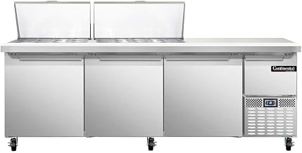 CRA93-27M Mighty Top Refrigerated Base Sandwich Unit, 93" W, With 27 Pan Openings
