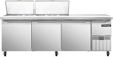 CRA93-27M Mighty Top Refrigerated Base Sandwich Unit, 93" W, With 27 Pan Openings