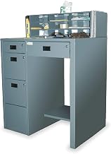 Durham 16 Gauge Steel Stationary File Work Station and Stand Up Desk, SFWS-392955-95