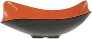 G.E.T. Brasilia 4 qt Orange Melamine Flare Bowl - 10 1/2"L x 16 1/4"W x 6"H