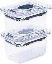 Prepara Latchlok Click Container, 0.9 Cup Leakproof Snack & Dip Storage, Set of 2 - Storm