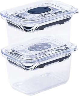 Prepara Latchlok Click Container, 0.9 Cup Leakproof Snack & Dip Storage, Set of 2 - Storm