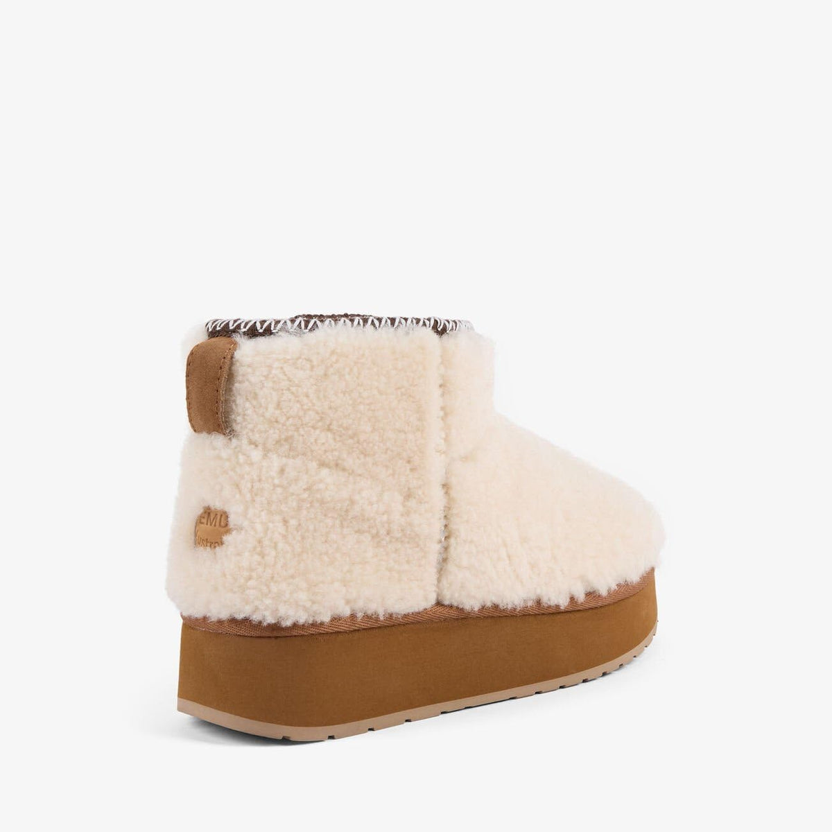 Australia - Womens Boot by EMU – 11, Natural, Model Stinger Micro Flatform Teddy