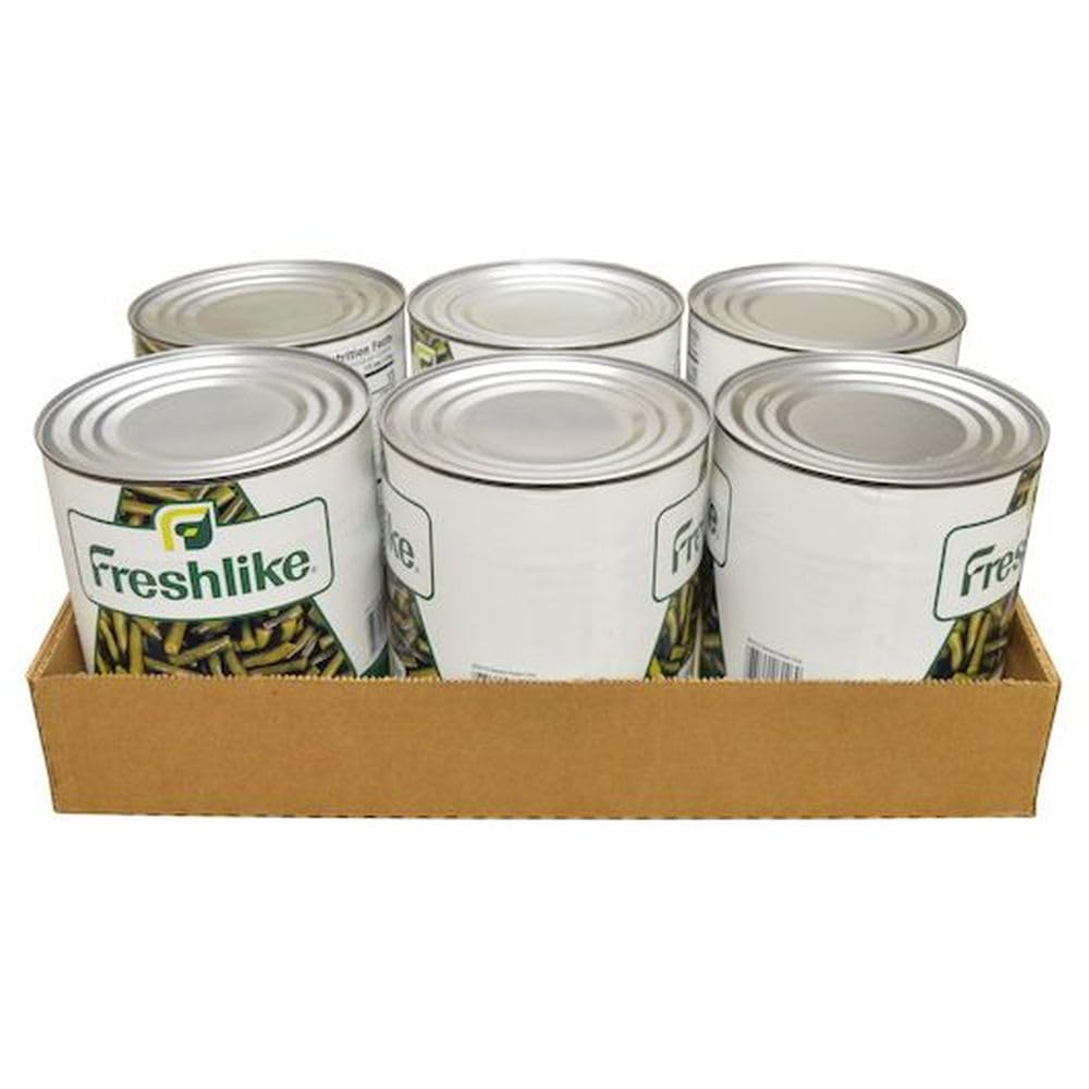 Freshlike Veggie Green Cut Beans - no. 10 can by Seneca Foods Corporation – 6.31 Pound (Pack of 6), Pack of 6, Model 3745