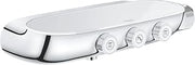 GROHE Grohtherm SmartControl Thermostatic Mixer Tap with 3聽Shut-Off Valves on/Flush-Mounted, Pack of 1, 34713000