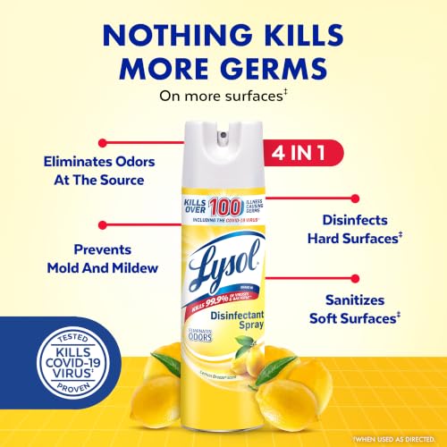 Lysol Lemon Breeze / 12.5 Ounce (Pack of 1) / _ Disinfectant Sprays & Liquids