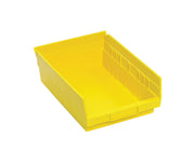 QUANTUM STORAGE SYSTEMS Yellow / 12L x 9W x 4H / Economy 4" Shelf Bins Shelf Baskets