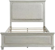 Starlight Canyon Home Polyester-Upholstered Queen Panel Bed with Headboard and Footboard, Queen Bed Frame for Bedroom Furniture, Gray
