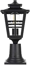Elegant Lighting Macon 7" Outdoor Pendant in Black