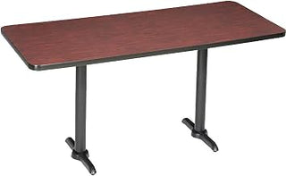 Global Industrial Bar Height Breakroom Table, Mahogany, 72"L x 36"W x 42"H
