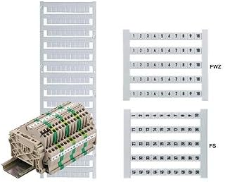 WEIDMULLER - 0468760001 - TERMINAL BLOCK MARKER, 1-50, 6MM CARD-50