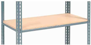 Global Industrial Additional Shelf Level Boltless Wood Deck 36"W x 18"L, Gray