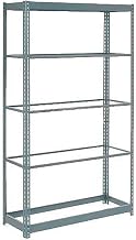 Global Industrial Heavy Duty Shelving 36" W x 18" D x 72" H with 5 Shelves, No Deck, Gray