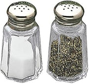 SHAKER SALT & PEPPER 1-OZ, CS 4/12PK, 06-0933 TABLECRAFT CONDIMENT DISPENSERS