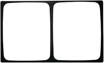 HUBERT Half Size Food Bar Tile Tray for Cold Foods Black Melamine - 21" L x 12 3/4" W