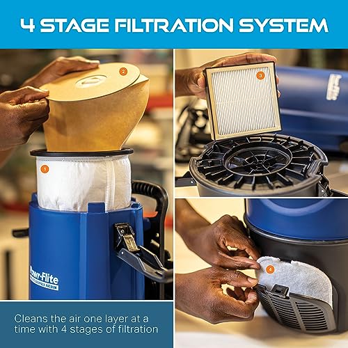 Powr-Flite Pro Lite BP4S / 4-quart / Blue Canister Vacuums