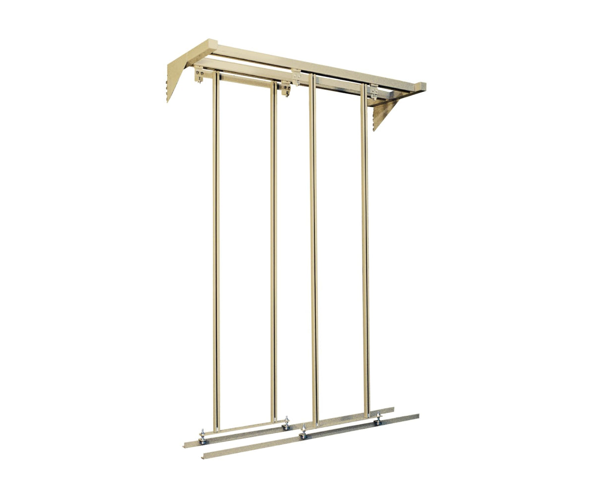 QUANTUM STORAGE SYSTEMS 77" H x 48" W x 18" D / Free Standing Slider Systems Ivory / Ivory Standing Shelf Units