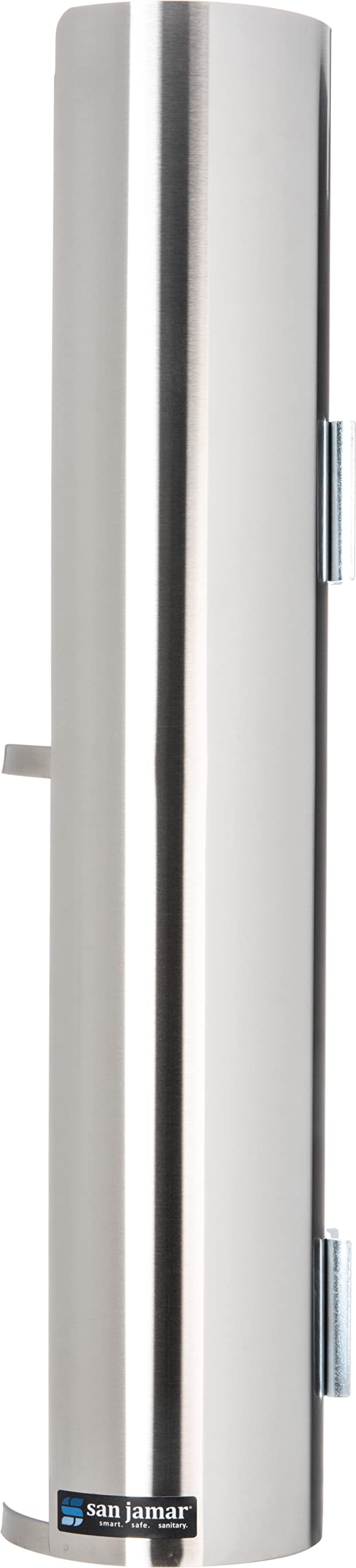 Lid Dispenser Wall-Mounted by San Jamar – 24-46oz, 46.0 fluid_ounces, Stainless Steel, Stainless, Model L3502
