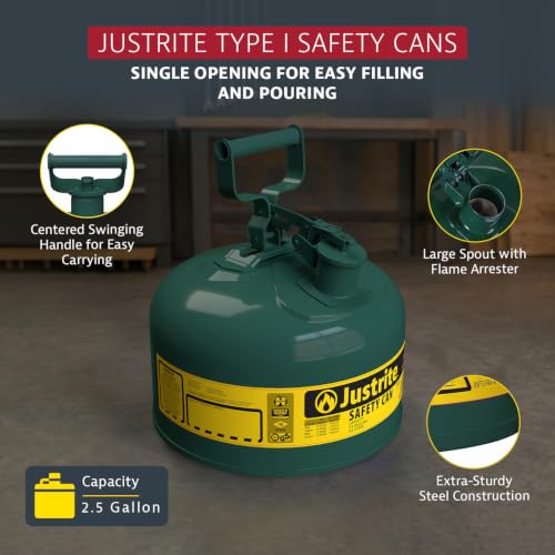 Justrite Blue / 2.5 Gallon / Type I Cans