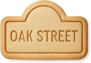 Sunset Oak Street Cookie Cutter & Stamp, Fondant & Clay Cutter - 4x2.8"