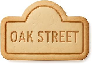 Sunset Oak Street Cookie Cutter & Stamp, Fondant & Clay Cutter - 4x2.8"