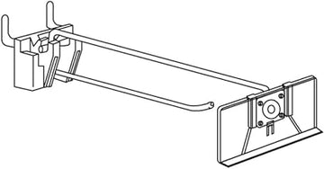 Trion 2-Piece Scanning Wire Peg Hooks - 8" L, Bag of 25