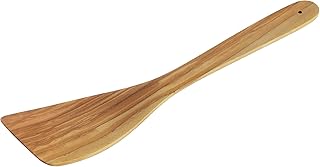Cilio Toscana Olive Wood Kitchen Utensil-For Serving, Mixing and Stirring-Non-Stick Cooking, Turner/Spatula, 11.8"