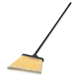 Duo-Sweep Flagged Angle Broom by Carlisle FoodService Products – Polypropylene Bristles, White, Model 3686500