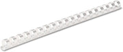 Fellowes Plastic Binding Combs, 90 Sheet Capacity, 1/2 Inch, White, 100 per Pack
