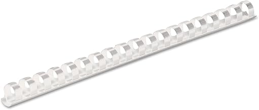 Fellowes Plastic Binding Combs, 90 Sheet Capacity, 1/2 Inch, White, 100 per Pack