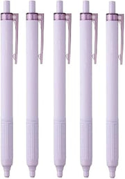 Tombow Permanent Ballpoint Pens, Monograph Light, 0.38mm, Black Ink, Smoky Purple Axis, Pack of 5, BC-MGLU95-5P