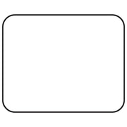 White Labels Rectangular - 1 1/4"L x 1"H 1000 Per Roll by HUBERT – Paper, White, Pack of 1000, Model 17785