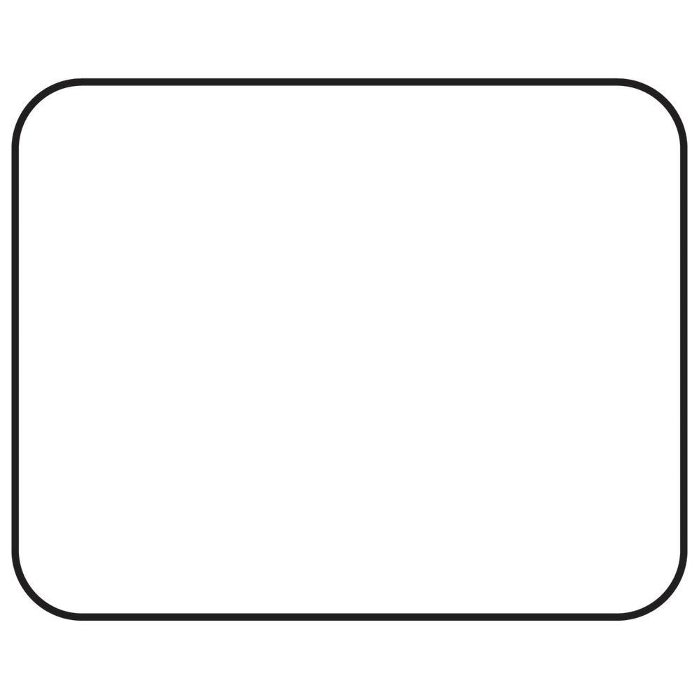 White Labels Rectangular - 1 1/4"L x 1"H 1000 Per Roll by HUBERT – Paper, White, Pack of 1000, Model 17785