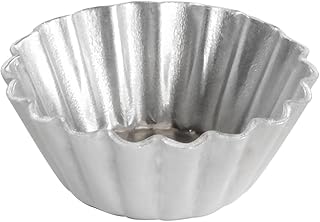 Fat Daddio's PMTH-2 Natural Aluminum Mini Tartlet Pan, 2 x 0.9 Inch, 20 count