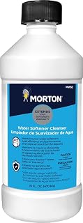 Morton MWSC Universal Water Softener Cleanser – Removes Iron, Sediment & Rust Buildup – Cleans Resin Bed & Valve System – Compatible with Most Water Softener Brands